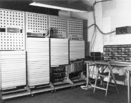 the Colossus computer of the Second World War filling an entire room