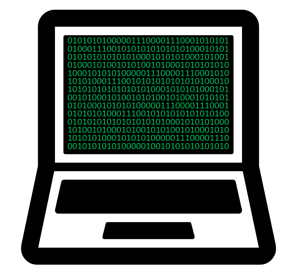 a picture of a computer screen with lots of 0s and 1s on the screen